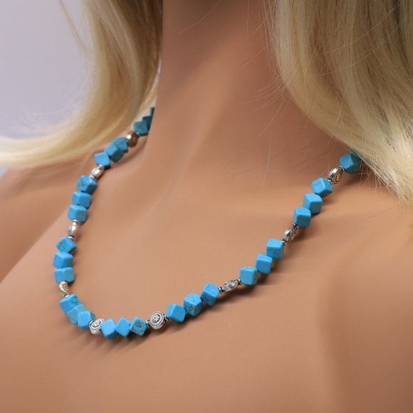 My Bead Emporium Jewelry - Necklace with Turquoise stone and silver accents.